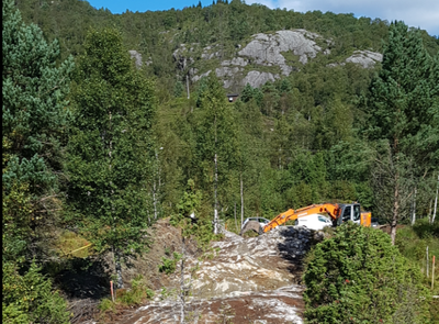 Anleggsarbeidet er i gang